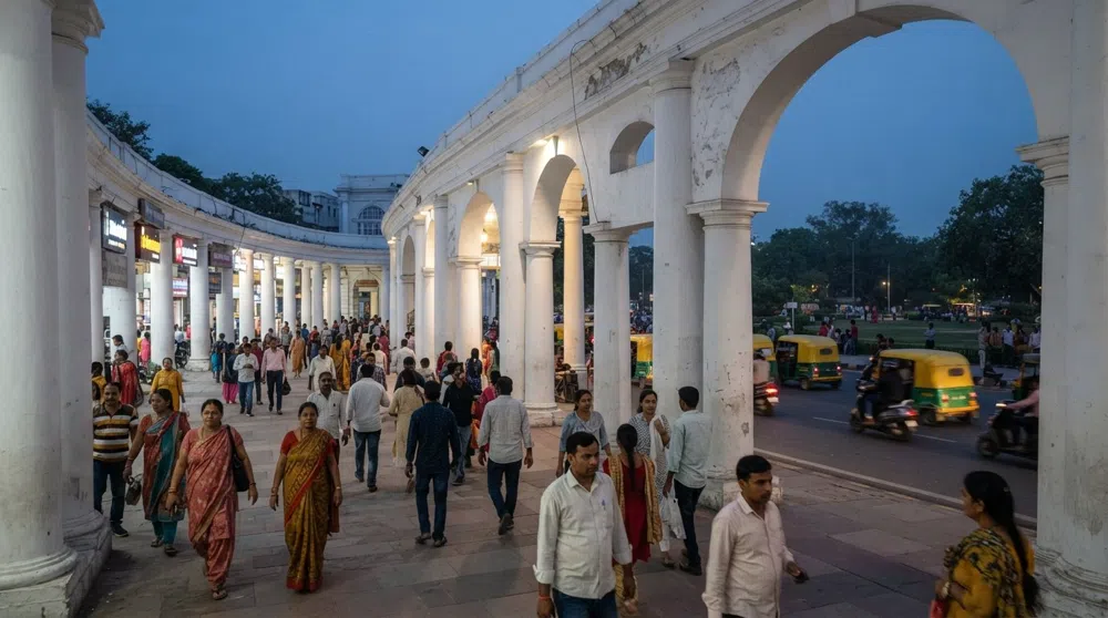 Connaught Place, Delhi: the white rings that hold the city together