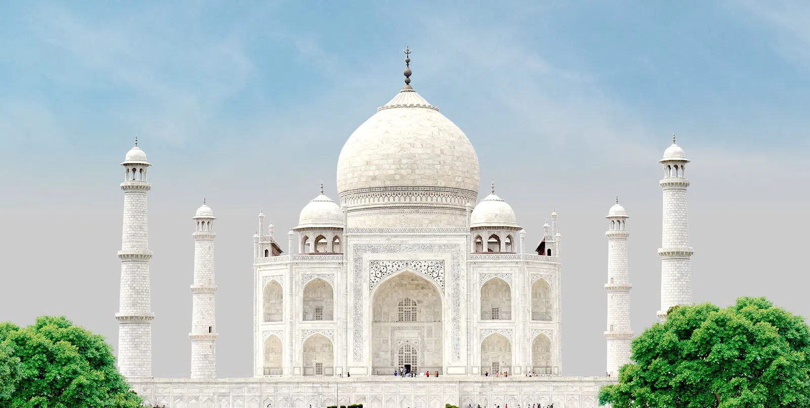 Das Taj Mahal an einem einzigen Septembertag von Delhi aus